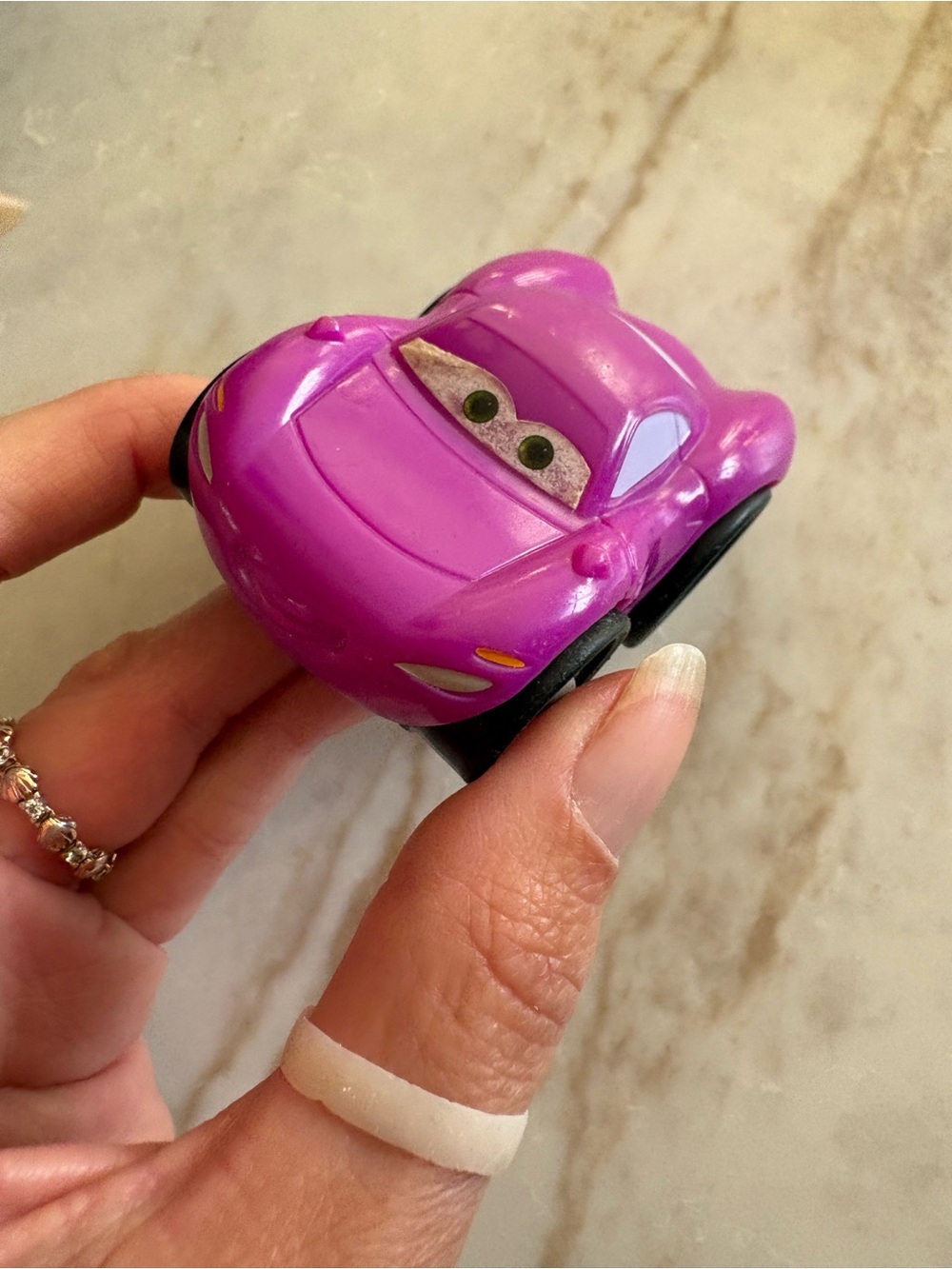 Disney Pixar Cars Wheelies Holley Shiftwell RARE Fisher Price Purple Car 2011